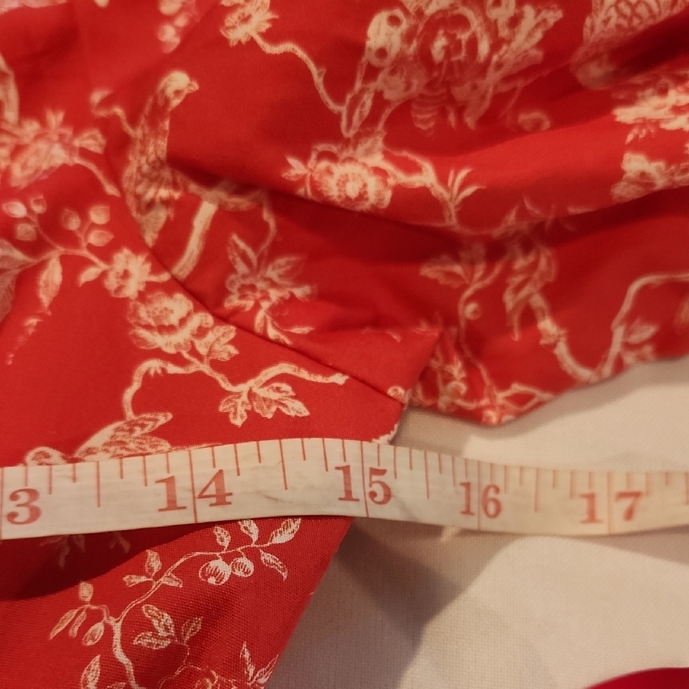 Sachin + Babi Coral-Red Floral Asymmetrical Wrap Dress - Picture 12 of 13